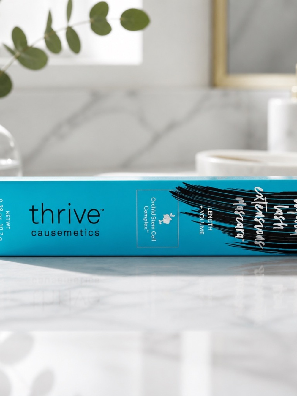 Thrive Causemetics Mascara in Vibrant Teal Box with Black Accents